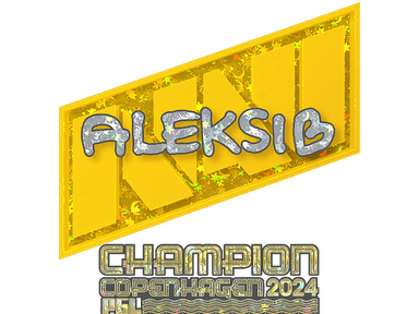Sticker Slab | Aleksib (Glitter, Champion) | Copenhagen 2024