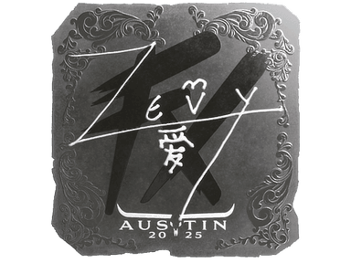 Sticker Slab | zevy (Foil) | Austin 2025