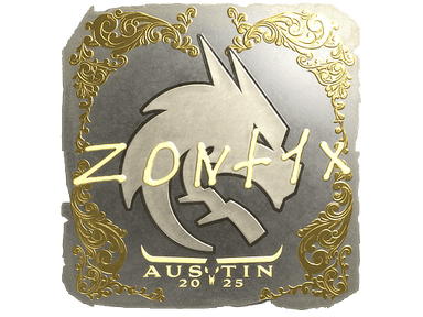 Sticker Slab | zont1x (Gold) | Austin 2025