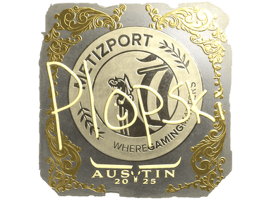 Sticker Slab | Plopski (Gold) | Austin 2025