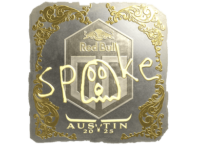 Sticker Slab | spooke (Gold) | Austin 2025