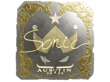 Sticker Slab | Sonic (Gold) | Austin 2025