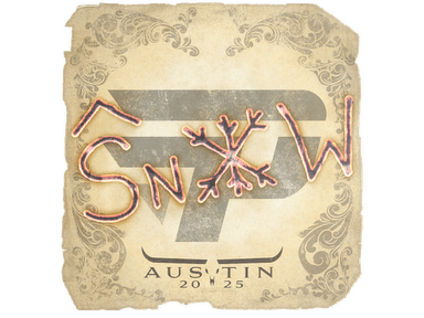 Sticker Slab | snow | Austin 2025