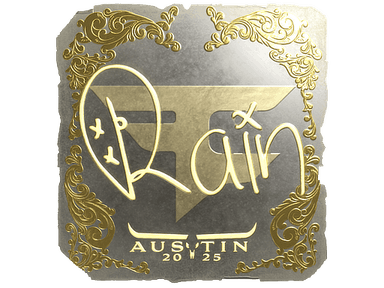 Sticker Slab | rain (Gold) | Austin 2025