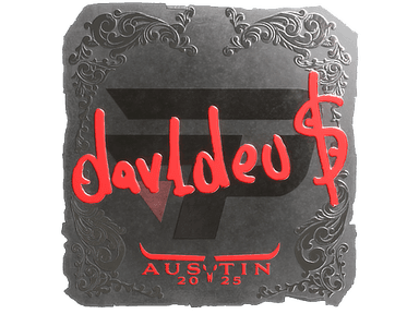 Sticker Slab | dav1deuS (Foil) | Austin 2025