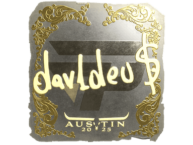 Sticker Slab | dav1deuS (Gold) | Austin 2025