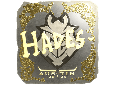 Sticker Slab | hades (Gold) | Austin 2025