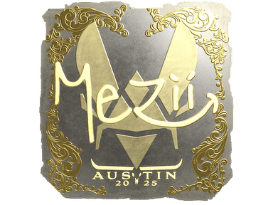 Sticker Slab | mezii (Gold) | Austin 2025