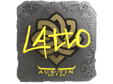 Sticker Slab | latto (Foil) | Austin 2025