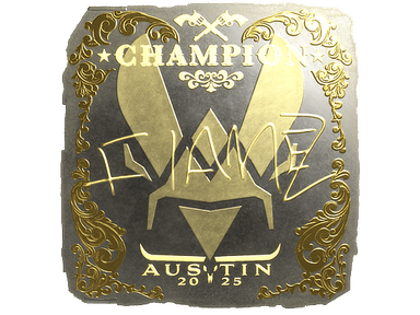 Sticker Slab | FlameZ (Gold, Champion) | Austin 2025