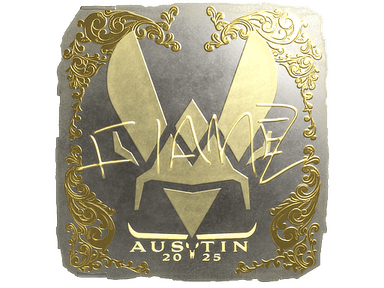 Sticker Slab | FlameZ (Gold) | Austin 2025