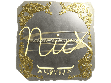 Sticker Slab | nicx (Gold) | Austin 2025