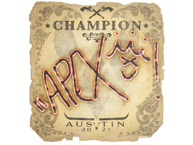 Sticker Slab | apEX (Champion) | Austin 2025