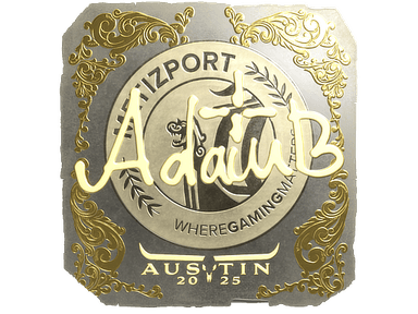 Sticker Slab | adamb (Gold) | Austin 2025
