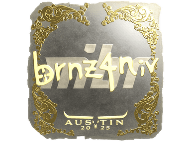 Sticker Slab | brnz4n (Gold) | Austin 2025