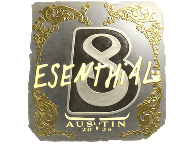Sticker Slab | esenthial (Gold) | Austin 2025