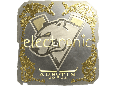 Sticker Slab | electronic (Gold) | Austin 2025