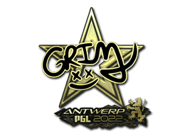 Sticker Slab | Grim (Gold) | Antwerp 2022
