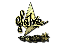 Sticker Slab | gla1ve (Gold) | Antwerp 2022