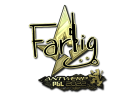 Sticker Slab | Farlig (Gold) | Antwerp 2022