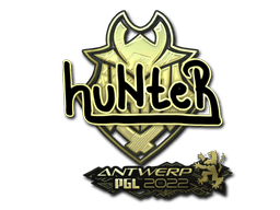 Sticker Slab | huNter (Gold) | Antwerp 2022