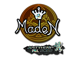 Sticker Slab | maden (Glitter) | Antwerp 2022