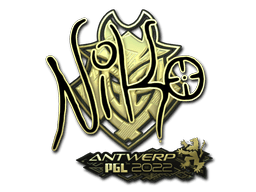 Sticker Slab | NiKo (Gold) | Antwerp 2022