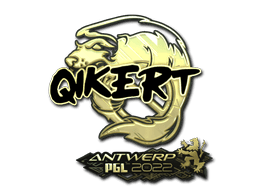 Sticker Slab | qikert (Gold) | Antwerp 2022