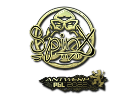 Sticker Slab | Spinx (Gold) | Antwerp 2022