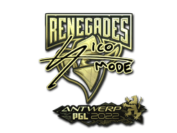Sticker Slab | sico (Gold) | Antwerp 2022