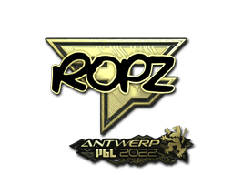 Sticker Slab | ropz (Gold) | Antwerp 2022