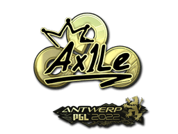 Sticker Slab | Ax1Le (Gold) | Antwerp 2022