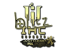 Sticker Slab | bLitz (Gold) | Antwerp 2022