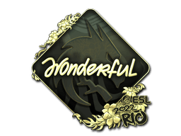 Sticker Slab | w0nderful (Gold) | Rio 2022