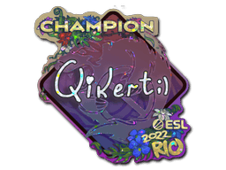 Sticker Slab | qikert (Glitter, Champion) | Rio 2022