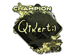 Sticker Slab | qikert (Gold, Champion) | Rio 2022