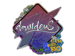 Sticker Slab | dav1deuS (Glitter) | Rio 2022