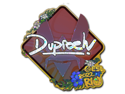 Sticker Slab | dupreeh (Glitter) | Rio 2022