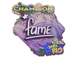 Sticker Slab | fame (Champion) | Rio 2022