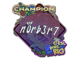Sticker Slab | n0rb3r7 (Glitter, Champion) | Rio 2022