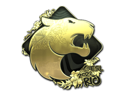 Sticker Slab | FURIA (Gold) | Rio 2022