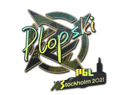 Sticker Slab | Plopski (Holo) | Stockholm 2021
