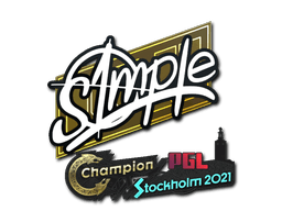 Sticker Slab | s1mple | Stockholm 2021