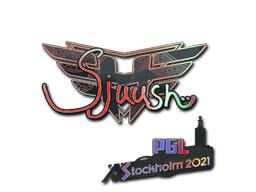 Sticker Slab | sjuush (Holo) | Stockholm 2021