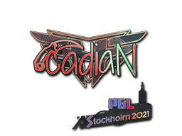 Sticker Slab | cadiaN (Holo) | Stockholm 2021
