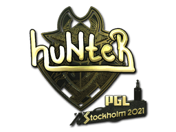 Sticker Slab | huNter- (Gold) | Stockholm 2021