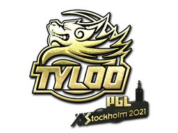 Sticker Slab | Tyloo (Gold) | Stockholm 2021
