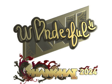 Sticker Slab | w0nderful (Gold) | Shanghai 2024