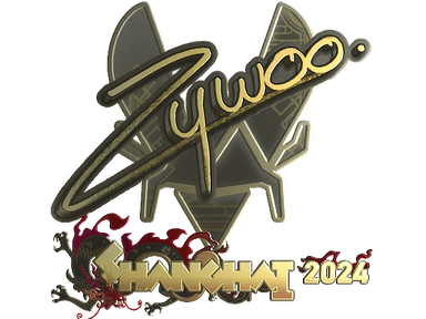 Sticker Slab | ZywOo (Gold) | Shanghai 2024