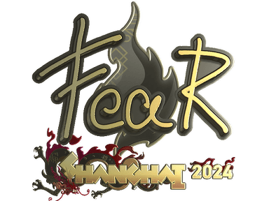 Sticker Slab | fEAR (Gold) | Shanghai 2024